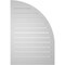 Ekena Millwork Quarter Round Top Left Surface Mount PVC Gable Vent w/ 2"W x 2"P Brickmould Sill Frame, 26"W x 38"H GVPQL26X3803SF - alternate 4
